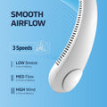 Portable Bladeless Neck Fan – 3 Speed, 4000mAh | Perfect for Kitchen, Travel & Outdoor Cooling