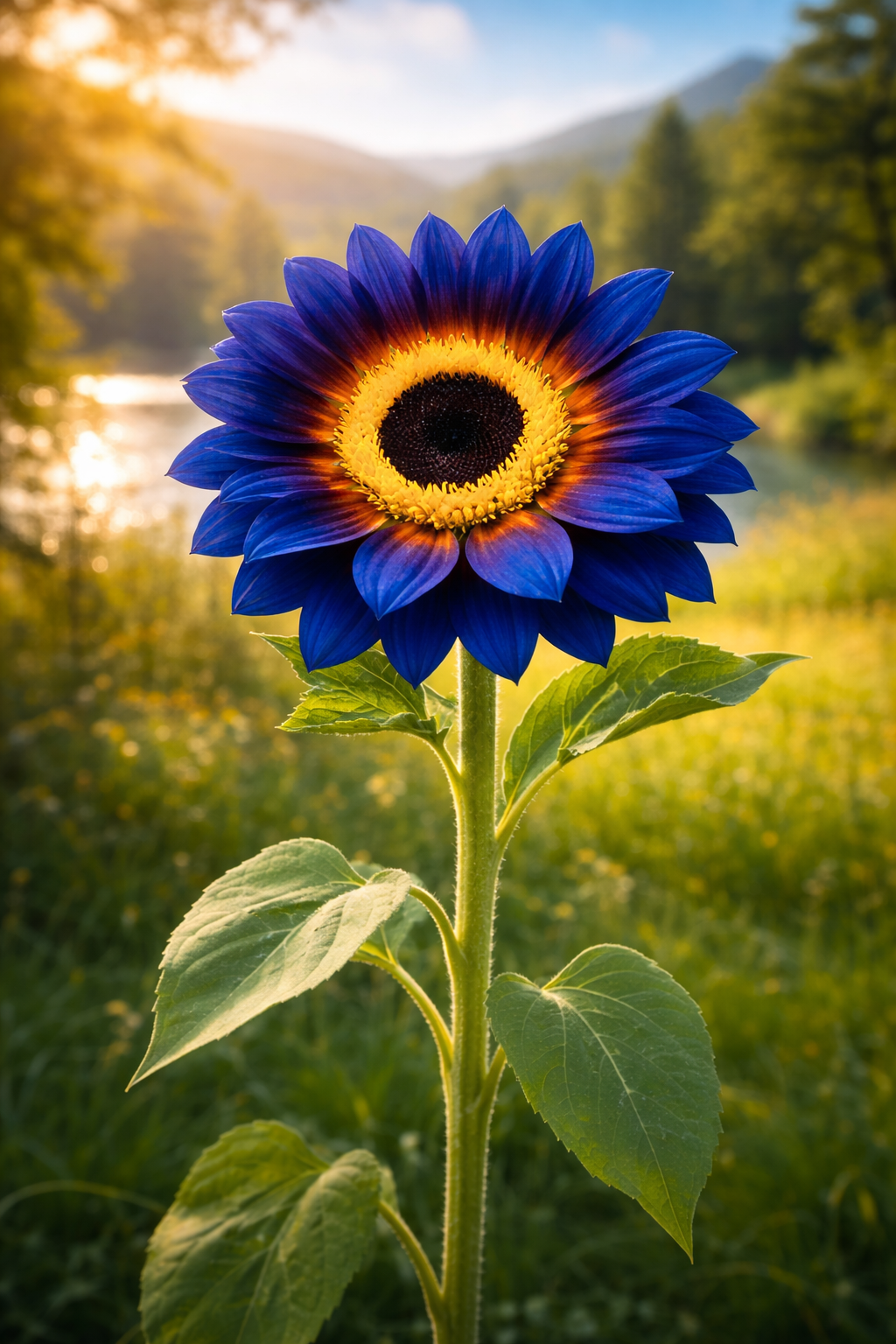 Blue Flame Sunflower Seeds + 100 Grams Organic Pot Mix Free